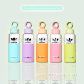 European style crystal Glass Water Bottle with silicone sleeve